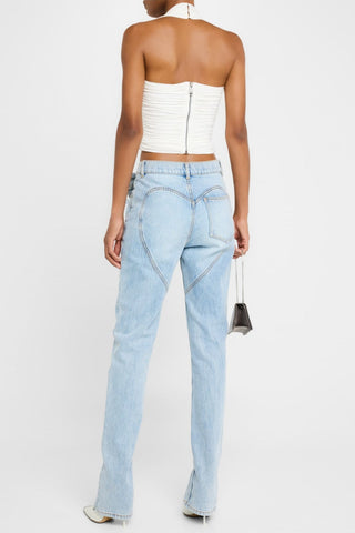 Quinta Floral Zip-Hem Skinny Jeans - Stellouette
