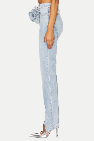 Quinta Floral Zip-Hem Skinny Jeans - Stellouette