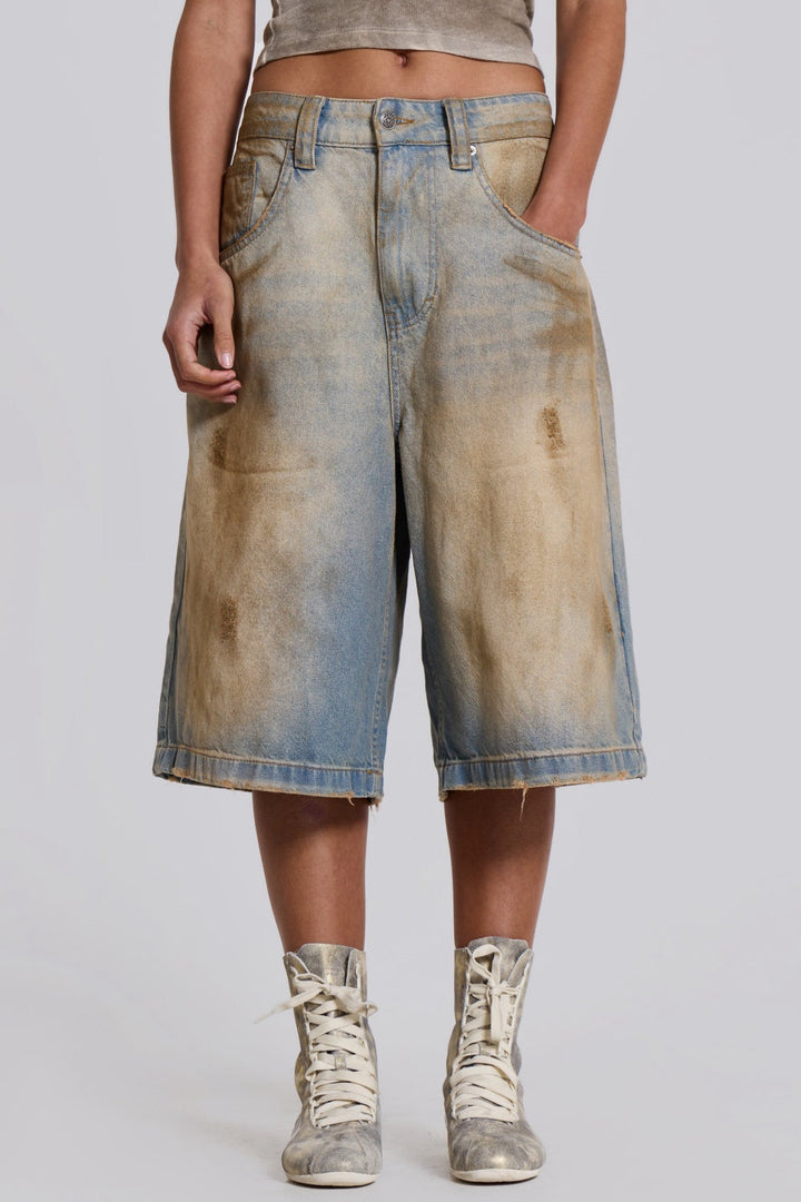 Raego Mud Wash Midi Jeans - Stellouette