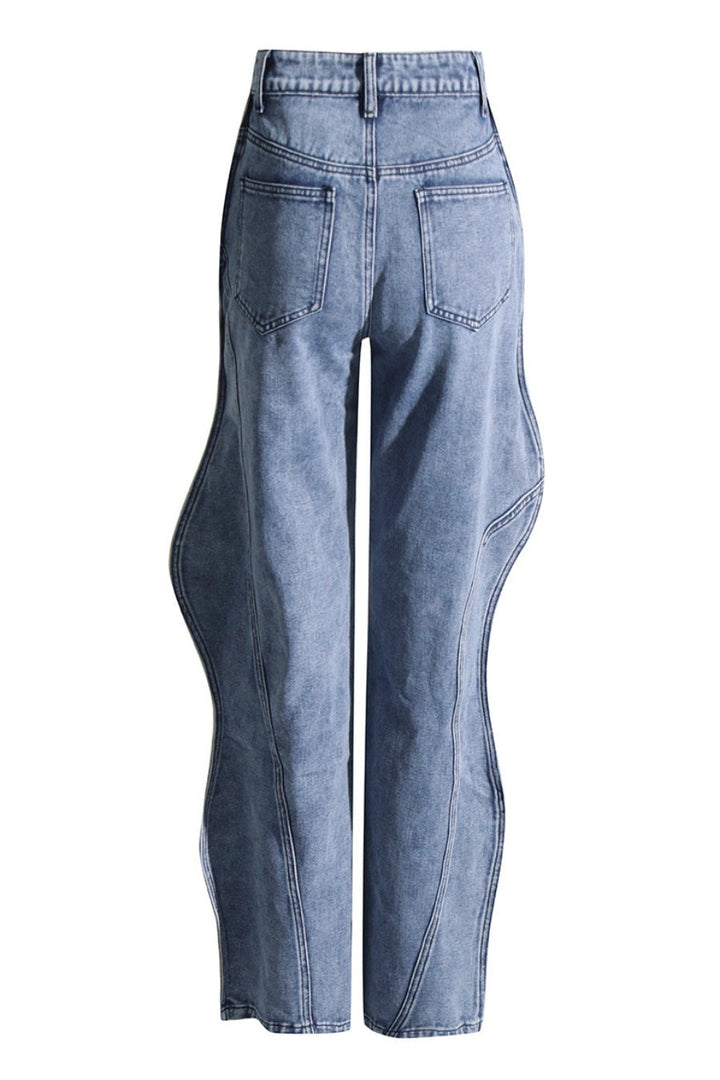 Rhea 3D Wave Deconstruction Jeans - Stellouette