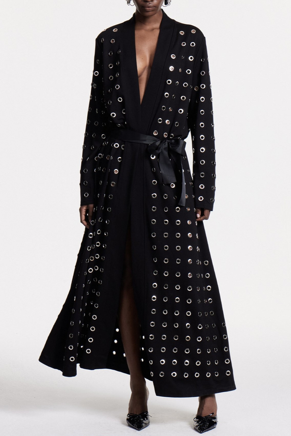 Ronja Eyelet Embellished Coat