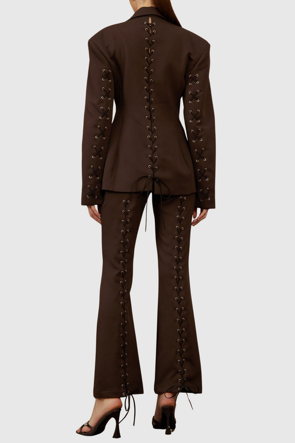 Torsto Lace-Up Blazer & Trousers Set