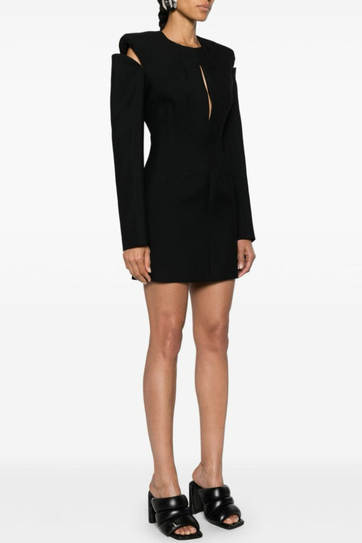 Ophelie Cutout Lace Up Mini Dress - Stellouette