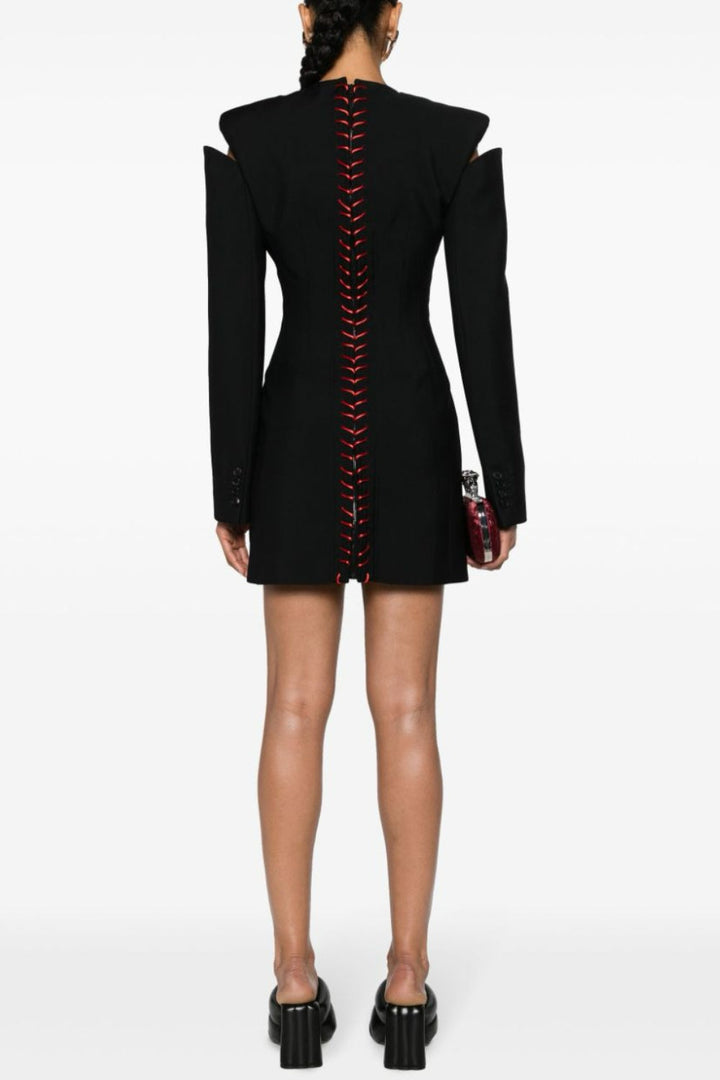 Ophelie Cutout Lace Up Mini Dress - Stellouette